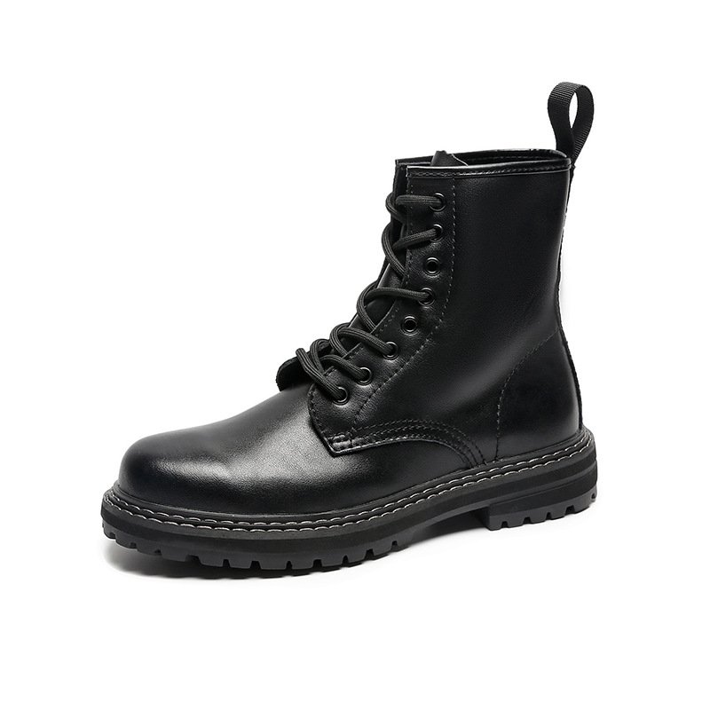 画像3: British high-top Lace up Martin boots shoes メンズ イギリス調 ブリティッシュ ハイカット レザーレースアップ マーティンブーツ  (3)