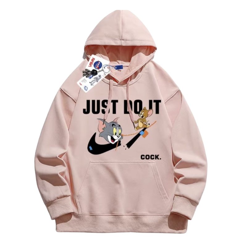 画像2: Nasa Tom & Jerry Broken Swoosh print Sweat Hoodie ユニセックス 男女兼用 ナサ トムとジェリー トム＆ジェリー ブロークンスウッシュ プリント スウェット パーカー トレーナー  (2)
