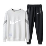 画像3: Deformed Knot Swoosh Logo Sweatshirt & Pants Set　ユニセックス男女兼用 変形ノット スウォッシュロゴプリントスウェット&パンツ セットアップ (3)