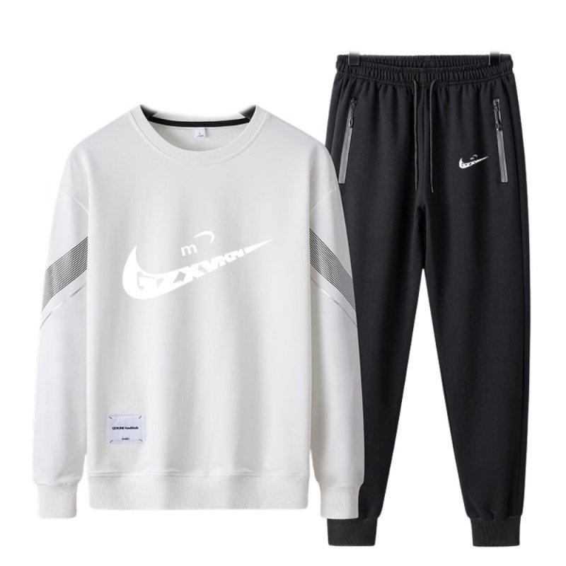 画像3: Deformed Knot Swoosh Logo Sweatshirt & Pants Set　ユニセックス男女兼用 変形ノット スウォッシュロゴプリントスウェット&パンツ セットアップ (3)