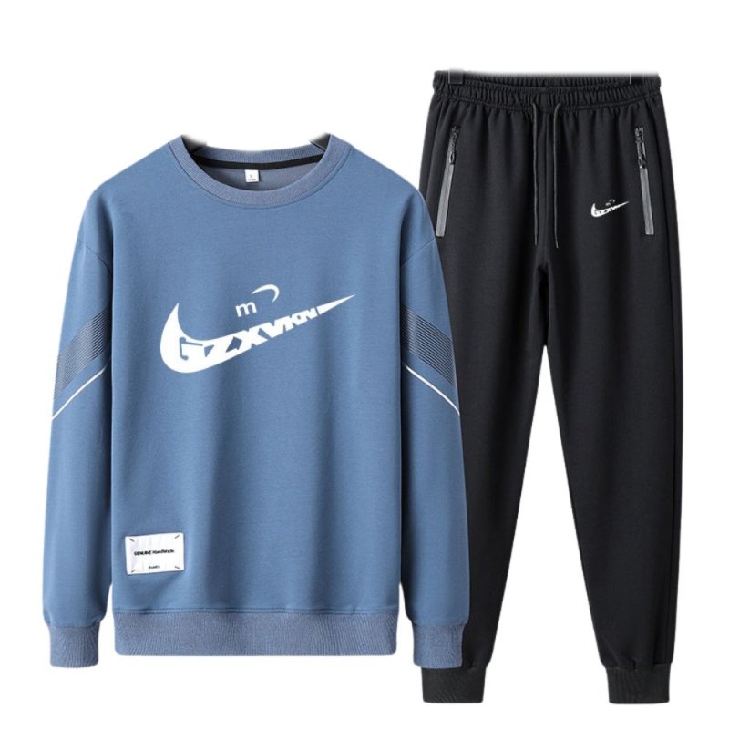 画像4: Deformed Knot Swoosh Logo Sweatshirt & Pants Set　ユニセックス男女兼用 変形ノット スウォッシュロゴプリントスウェット&パンツ セットアップ (4)