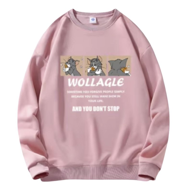 画像1: NASA x Tom and Jerry Box Tom PrintT Sweat Shirts Pullover ユニセックス 男女兼用 NASA ナサ ×トムとジェリー トム＆ジェリー トムボックス プリント スウェット トレーナー (1)