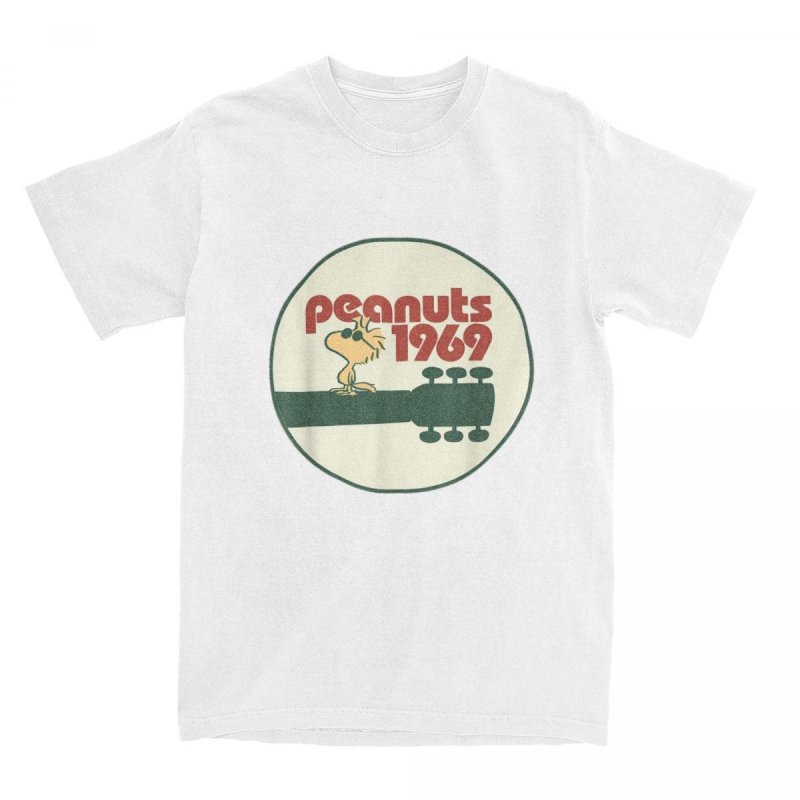 画像3: Peanuts - Woodstock 1969 Snoopy  PrintT shirt　 ユニセックス男女兼用スヌーピーピーナッツ＆ウッドストックリント半袖 Tシャツ (3)