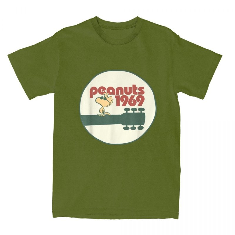 画像8: Peanuts - Woodstock 1969 Snoopy  PrintT shirt　 ユニセックス男女兼用スヌーピーピーナッツ＆ウッドストックリント半袖 Tシャツ (8)