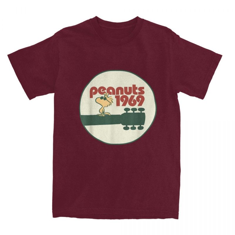 画像10: Peanuts - Woodstock 1969 Snoopy  PrintT shirt　 ユニセックス男女兼用スヌーピーピーナッツ＆ウッドストックリント半袖 Tシャツ (10)