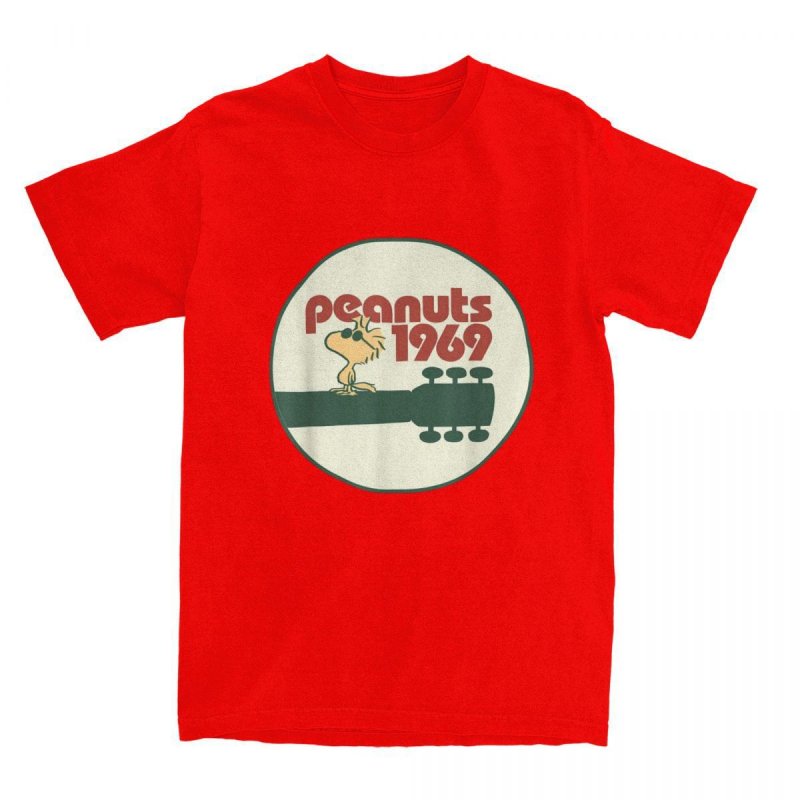 画像9: Peanuts - Woodstock 1969 Snoopy  PrintT shirt　 ユニセックス男女兼用スヌーピーピーナッツ＆ウッドストックリント半袖 Tシャツ (9)