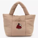 画像3:  Snoopy quilted handbag　キルティングダウンスヌーピートートハンドバッグ (3)