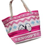 画像3: Snoopy mini tote bag　スヌーピーミニトートハンドバッグ (3)