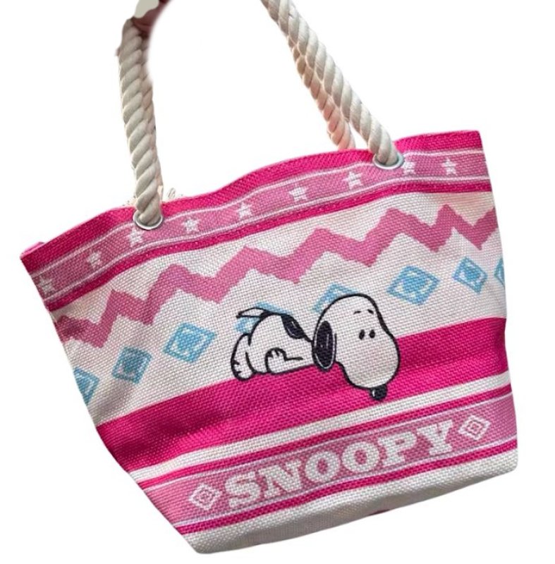 画像3: Snoopy mini tote bag　スヌーピーミニトートハンドバッグ (3)
