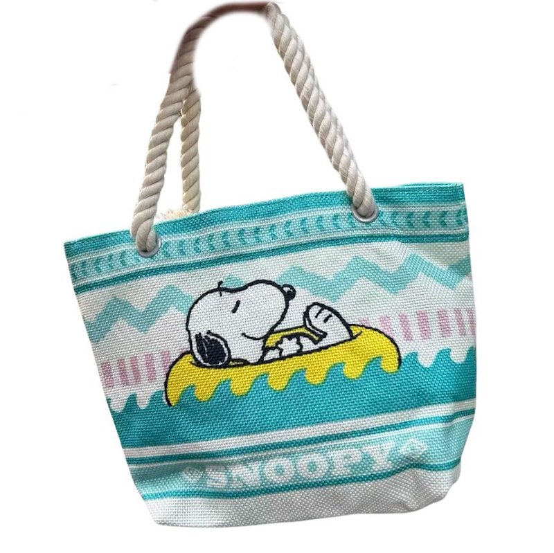 画像2: Snoopy mini tote bag　スヌーピーミニトートハンドバッグ (2)