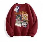 画像4: NASA x Box Lovely Tom and Jerry Sweatshirt Pullover ユニセックス 男女兼用 NASA×ボックスラブリートムとジェリースウェットプリント スウェット トレーナー (4)