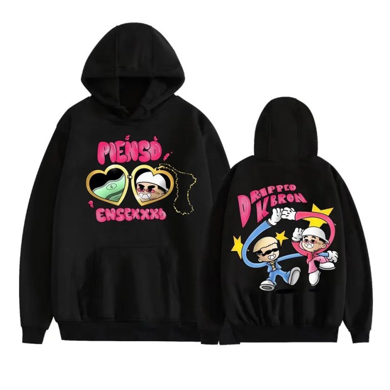 画像1: Hip Hop Boy Print  Hoodie sweatshirt ユニセックス 男女兼用 ヒップホップボーイプリント フーディ スウェット パーカー (1)
