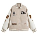 画像1: Baseball Emblems & Embroidery Stadium Jumper　ユニセックス 男女兼用 ベースボールエンブレム＆刺繍スタジャンスタジアムジャンパー  MA-1 ボンバー ジャケット ブルゾン (1)