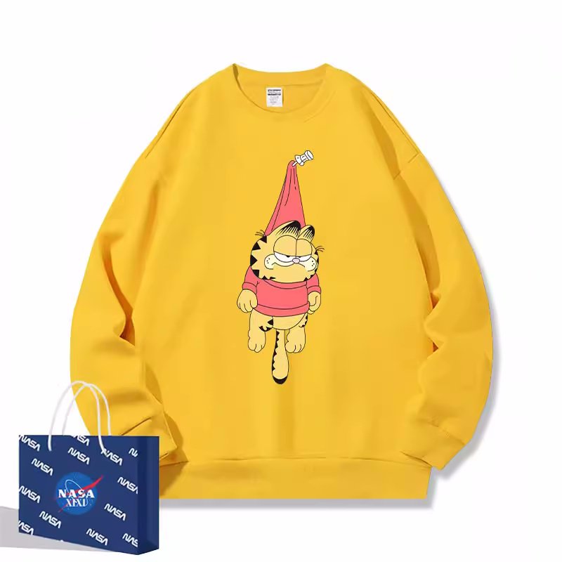 画像5: Hanging Garfield crew neck sweatshirt Pullover ユニセックス 男女兼用 ハンギングガーフィールドプリントスウェット トレーナー (5)