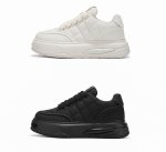 画像3: Quilted leather platform lace-up sneakers　  男女兼用ユニセックス レザーキルティング厚底プラットフォームレースアップスニーカー (3)