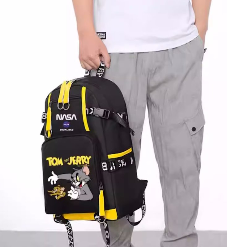 画像4: NASA x Tom and Jerry Backpack shoulder bag ユニセックス男女兼用 ナサ ×トム&ジェリートムとジェリー バックパックリュック バッグ (4)