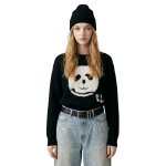 画像4: Unisex Panda Wool braid sweater ユニセックス 男女兼用 パンダ 編み込み プルオーバー ウール セーター (4)