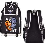 画像2: NASA x Half & Half kaws Backpack shoulder bag ユニセックス男女兼用 ナサ ×ハーフ&ハーフカウズ バックパックリュック バッグ (2)
