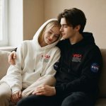 画像2: Unisex astronaut nasa co-branded men and women hooded pullover sweat shirts ユニセックス 男女兼用 ナサ NASAフディープルオーバー スウェットトレーナー (2)