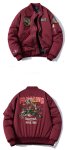 画像6: Bugs Bunny embroidered MA-1 stadium jacket Jumper　ユニセックス 男女兼用バッグズバニー刺繍MA-1スタジャンスタジアムジャンパー  MA-1 ボンバー ジャケット ブルゾン (6)