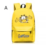 画像1: Garfield Print Yellow Backpack Bag　ガーフィールドプリントイエローバックパックリュックバッグ (1)