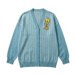 画像1: Women's Tweety Vneck Sweater Cardigans Looney Tunes トゥイーティー Vネック カーディガン セーター ルーニー・テューンズ (1)