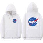 画像1: Men's astronaut nasa co-branded sweater  men and women  hooded pullover sweaterユニセックス男女兼用 ナサ NASAフディープルオーバー　スウェットトレーナー (1)