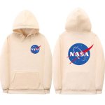 画像2: Men's astronaut nasa co-branded sweater  men and women  hooded pullover sweaterユニセックス男女兼用 ナサ NASAフディープルオーバー　スウェットトレーナー (2)