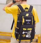 画像5: NASA x Tom and Jerry Backpack shoulder bag ユニセックス男女兼用 ナサ ×トム&ジェリートムとジェリー バックパックリュック バッグ (5)