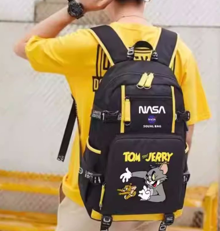 画像5: NASA x Tom and Jerry Backpack shoulder bag ユニセックス男女兼用 ナサ ×トム&ジェリートムとジェリー バックパックリュック バッグ (5)