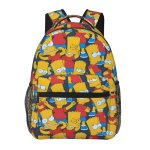 画像2: The Simpsons Family Backpack Bag　シンプソンズファミリープリントバックパックリュックバッグ (2)