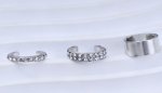 画像4: Diamond ear cuff cartilage clip Earrings　ダイヤモンド付きイヤーカフ軟骨クリップ (4)