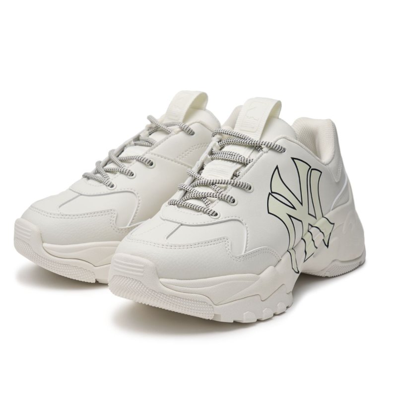 画像2: MLB KOREA NY New York Yankees Bigball Chunky A Sneaker エムエルビー コリア ユニセックス NY ニューヨークヤンキース 厚底 ベースボール ロゴ スニーカー (2)