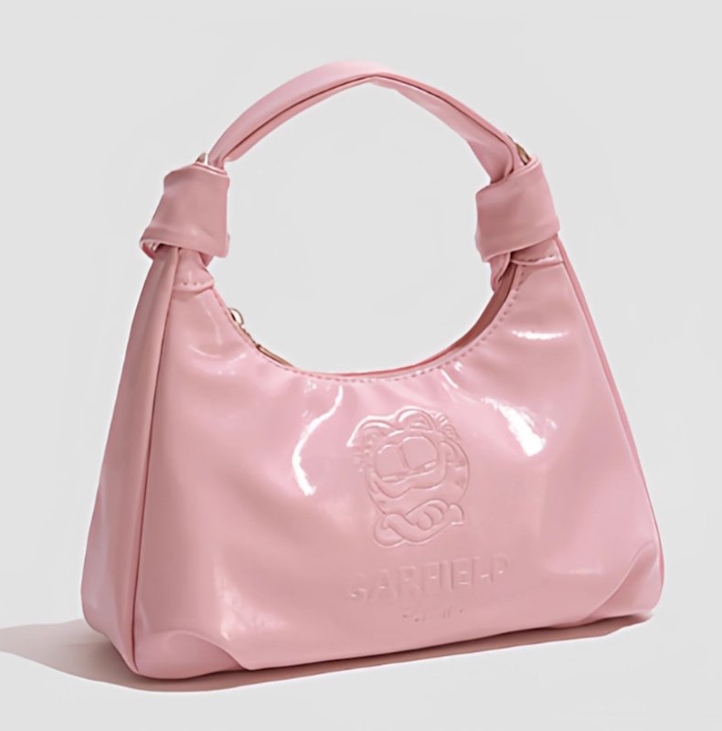 画像5: Garfield enamel tote shoulder bag　ガーフィールドエナメルレザートートショルダーバッグ (5)