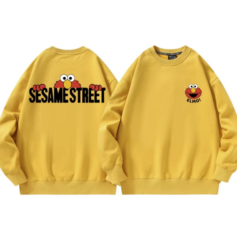 画像2: Unisex Sesame Street Basic One Point Sweatshirt　ユニセックス 男女兼用セサミストリート ベーシックワンポイントスウェット (2)