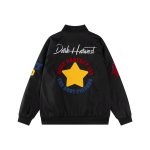 画像2: Star embroidered American MA-1 stadium jacket  Jumper　ユニセックス 男女兼用スター刺繍アメリカンMA-1スタジャンスタジアムジャンパー  MA-1 ボンバー ジャケット ブルゾン (2)