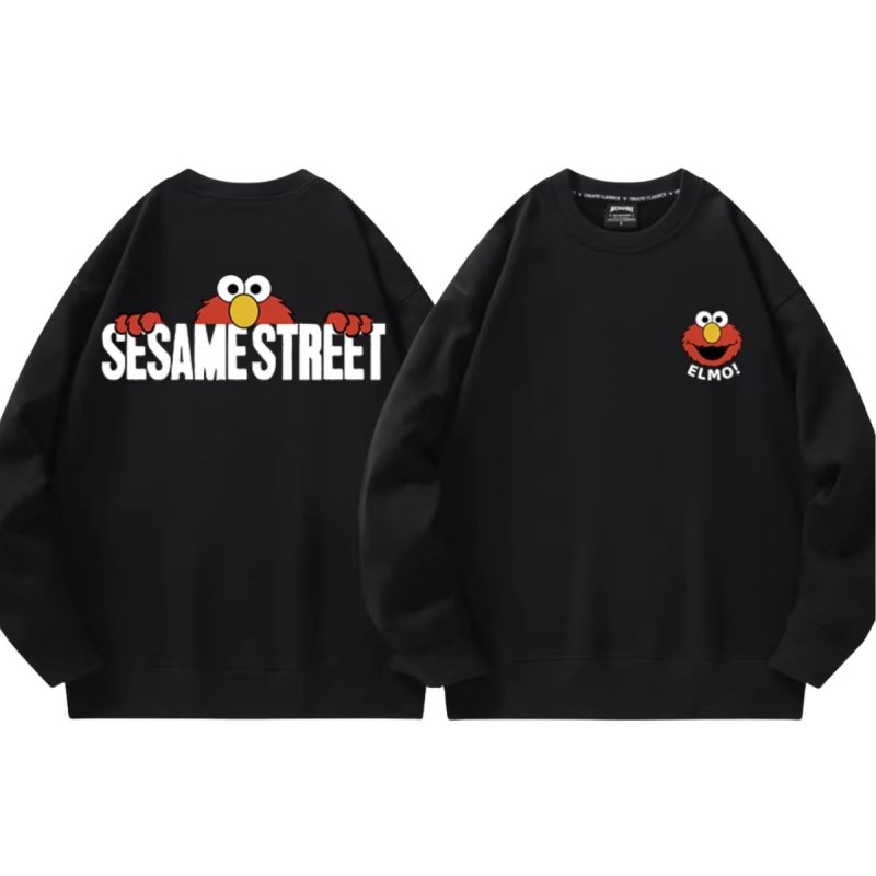 画像4: Unisex Sesame Street Basic One Point Sweatshirt　ユニセックス 男女兼用セサミストリート ベーシックワンポイントスウェット (4)