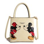 画像3: Mickey & Minnie print tote shoulder leather bag　ミッキー&ミニープリント トートショルダーレザーバッグ (3)