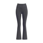 画像5: 26SS Women's Fleece lining High-Waist Bootcut Flare Legging Pants 接触温感 裏ラムスキンフリース 裏起毛 フリース ハイウエスト ブーツカット フレアー 骨盤矯正 着圧 レギンス パンツ (5)