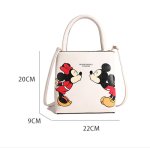 画像5: Mickey & Minnie print tote shoulder leather bag　ミッキー&ミニープリント トートショルダーレザーバッグ (5)
