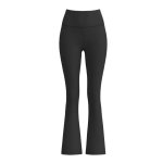 画像2: 26SS Women's Fleece lining High-Waist Bootcut Flare Legging Pants 接触温感 裏ラムスキンフリース 裏起毛 フリース ハイウエスト ブーツカット フレアー 骨盤矯正 着圧 レギンス パンツ (2)