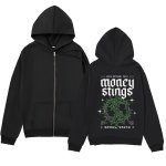 画像2: 26SS Unisex Monkey Sturgis Retro Print Hoodie　ユニセックス 男女兼用monkey sturgisロゴ ジップアップレトロプリントフーディスウェット (2)