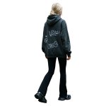 画像6: 26SS Women's Fleece lining High-Waist Bootcut Flare Legging Pants 接触温感 裏ラムスキンフリース 裏起毛 フリース ハイウエスト ブーツカット フレアー 骨盤矯正 着圧 レギンス パンツ (6)