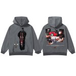 画像1: 26SS Over Size Travis Scott character print hoodie   オーバーサイズ ユニセックス 男女兼用 トラヴィス・スコット キャラクター プリント フーディ パーカー (1)