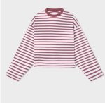 画像4: Unisex Scuffers striped long-sleeved T-shirt  Scuffersボーダー長袖ラウンドネックTシャツ ユニセックス 男女兼用  (4)