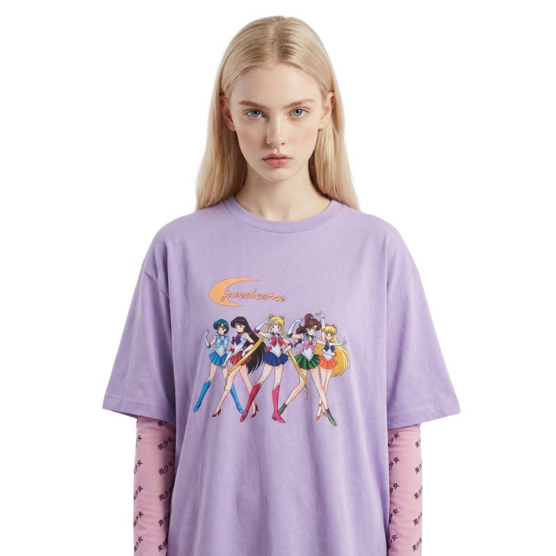 画像6: Bishojo Logo Long Sleeve Slim Fit T-shirt  美少女 ロゴ スリムフィット ロングスリーブ トップス (6)