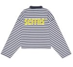 画像1: Unisex Scuffers striped long-sleeved T-shirt  Scuffersボーダー長袖ラウンドネックTシャツ ユニセックス 男女兼用  (1)