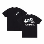 画像4: Unisex No you do it Panda Knot Swoosh Print Short Sleeve T-Shirt　no you do it×ノットスウォッシュパンダ半袖ラウンドネックTシャツ ユニセックス 男女兼用  (4)
