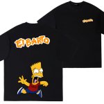 画像3: Unisex Surprise Bart Simpson Print Short Sleeve T-Shirt　サプライズバードシンプソン半袖ラウンドネックTシャツ ユニセックス 男女兼用  (3)