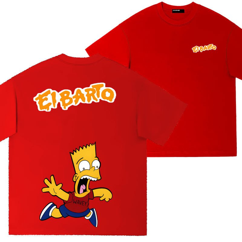 画像7: Unisex Surprise Bart Simpson Print Short Sleeve T-Shirt　サプライズバードシンプソン半袖ラウンドネックTシャツ ユニセックス 男女兼用  (7)